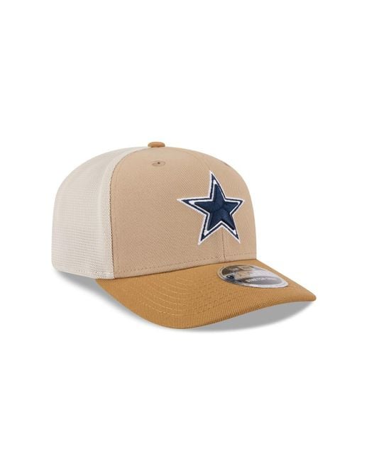 KTZ Natural Dallas Cowboys Two-tone Trucker 9seventy Adjustable Hat for men