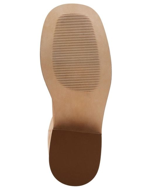 Steve Madden Brown Rigg03S1 Two Tone Leather Mid-Calf Boots