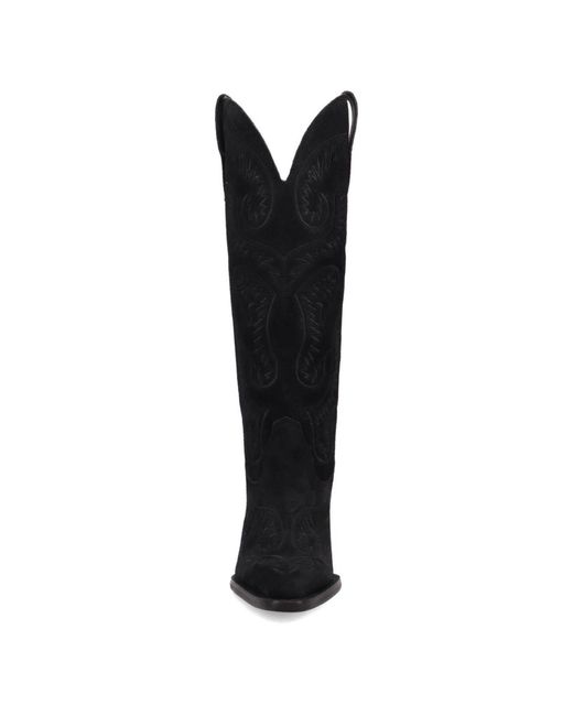 Dingo Black The Duke Leather Boot for men