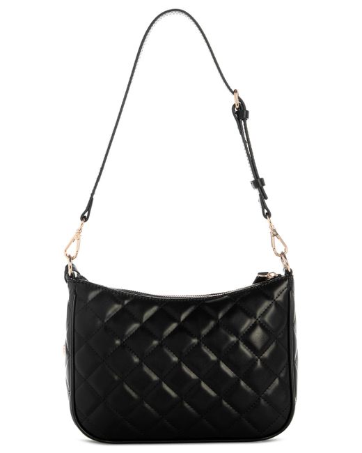 Guess Black Tinsley Medium Quilted Shoulder Bag