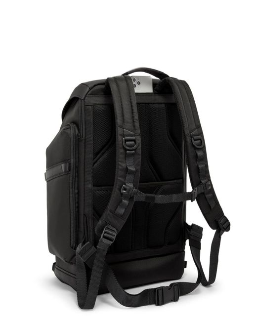 Tumi Black Alpha Bravo Expedition Flap Backpack