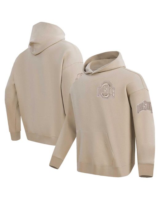 Pro Standard Natural Pro Sdard Ohio State Buckeyes Neutral Pullover Hoodie for men