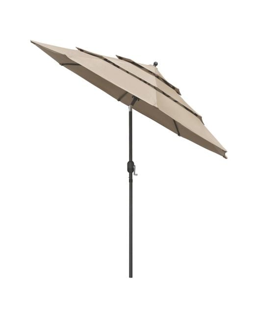 Yescom Metallic 10 Ft 3 Tier Patio Umbrella