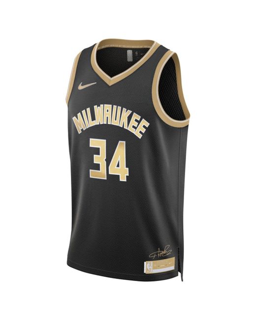 Nike Black And Giannis Antetokounmpo Milwaukee Bucks Select Series Swingman Jersey