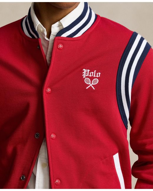 Polo Ralph Lauren Embroidered Fleece Baseball Jacket for men