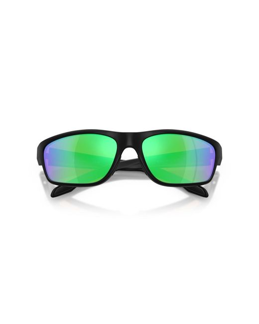 Native Eyewear Green Native Polarized Rectangle Sunglasses for men
