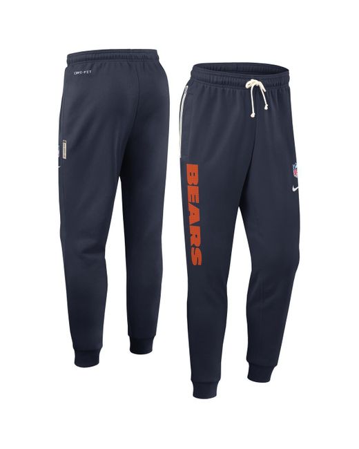 Nike Blue Chicago Bears Sideline Ground Game Performance Taper Pants for men