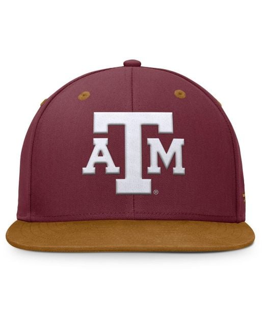 Fanatics Red Maroon/brown Texas A M aggies Nobo Fitted Hat for men