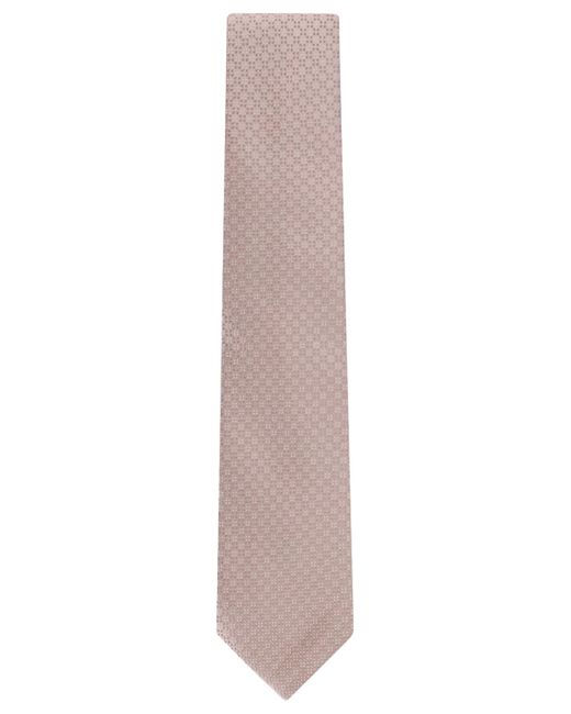 Calvin Klein Gray Ramos Textured Geo-pattern Tie for men