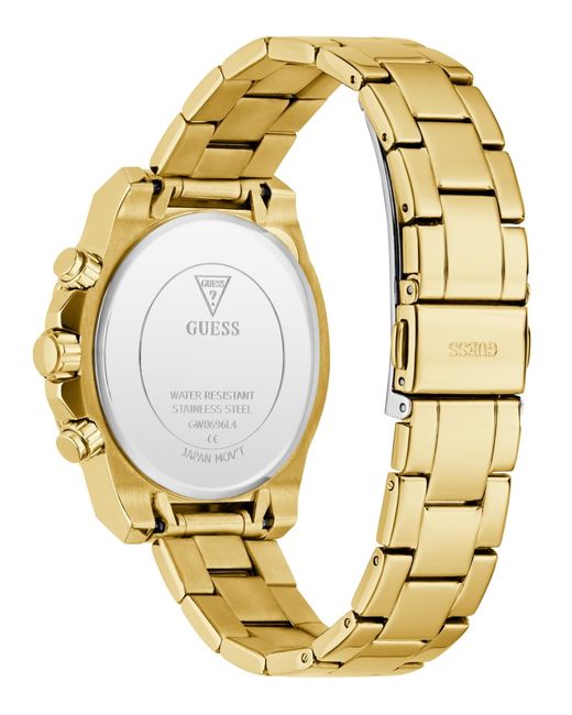 Guess Metallic Gold-tone Multi-function Watch