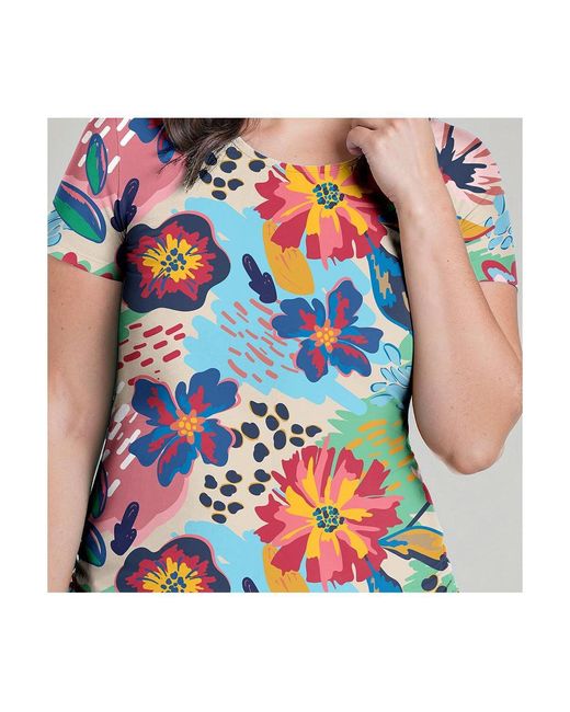 Calypsa Multicolor Adele Swim Top