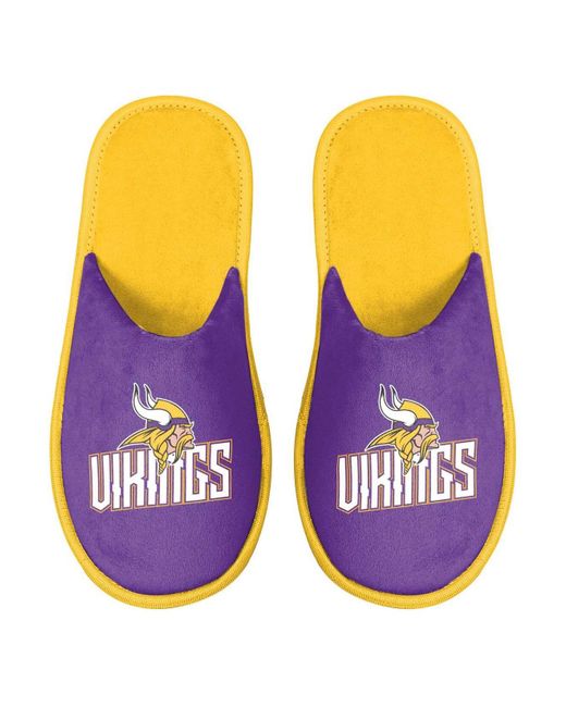 FOCO Synthetic Minnesota Vikings Scuff Slide Slippers in Purple for Men ...