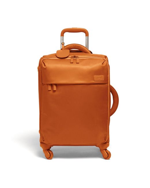 Lipault Orange Original Plume 20" Spinner Suitcase