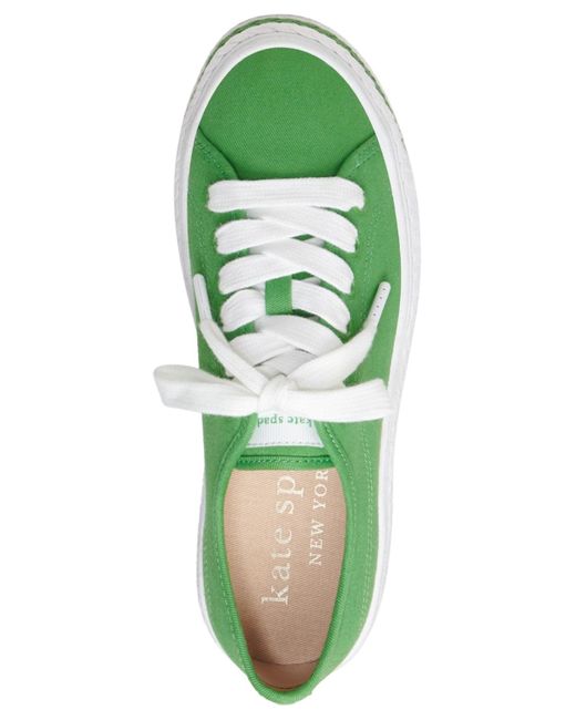 Kate Spade White Taylor Lace-up Low-top Sneakers
