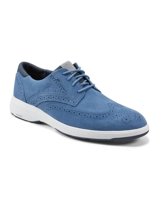 Rockport Blue Noah Wingtip Shoes for men