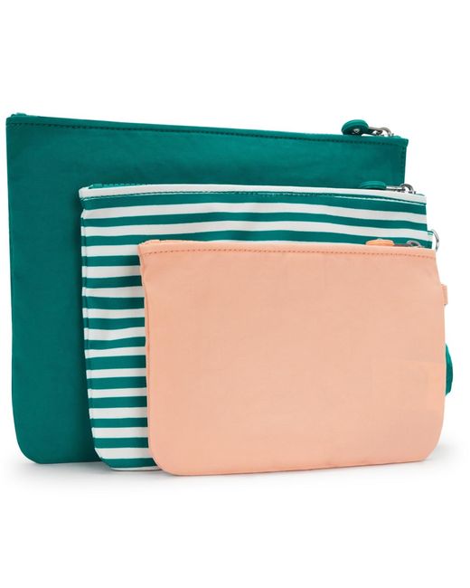 Kipling Green Iaka Large Wristlet