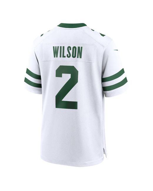 Nike Zach Wilson New York Jets Alternate Game Jersey in White for Men