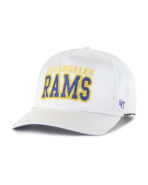'47 White Los Angeles Rams Outspoken Hitch Adjustable Hat