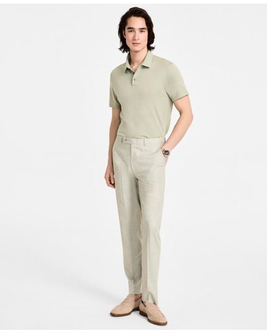 Calvin Klein Men's Natural Slim-fit Dress Pants