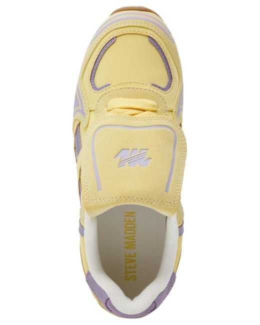 Steve Madden Metallic Optimus Lace-up Sneakers