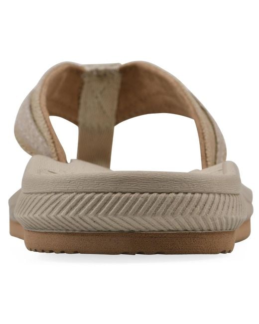 White Mountain White Bays Round Toe Flat Sandals