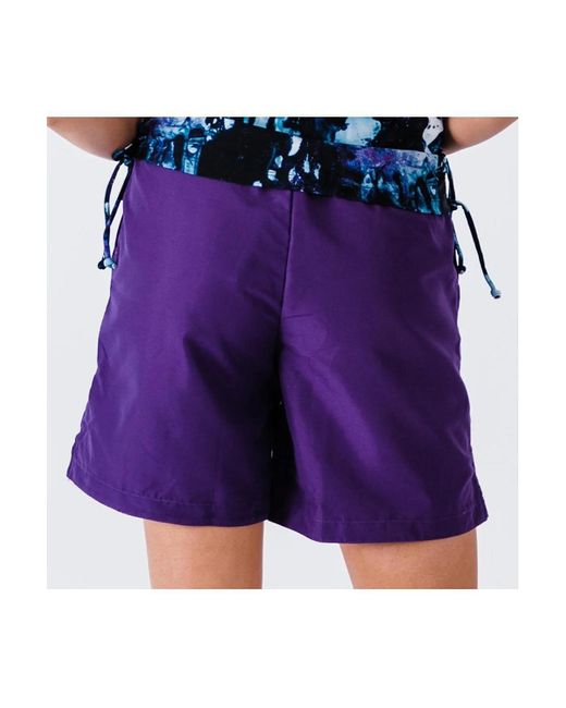 Calypsa Purple Plus Size 7" Board Shorts
