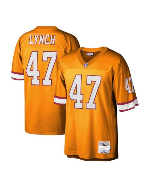 Mitchell & Ness Synthetic John Lynch Orange Tampa Bay Buccaneers Legacy