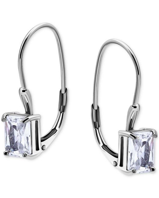Giani Bernini Metallic Cubic Zirconia Leverback Earrings
