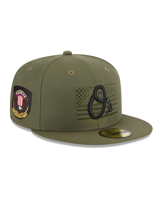 KTZ Green Baltimore Orioles 2023 Armed Forces Day On-field 59fifty ...