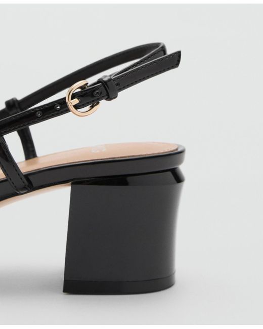 Mango Metallic Link Detail Heeled Shoes