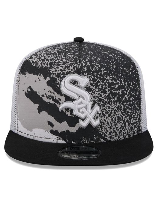 KTZ Black Chicago White Sox Court Sport 9fifty Snapback Hat for men
