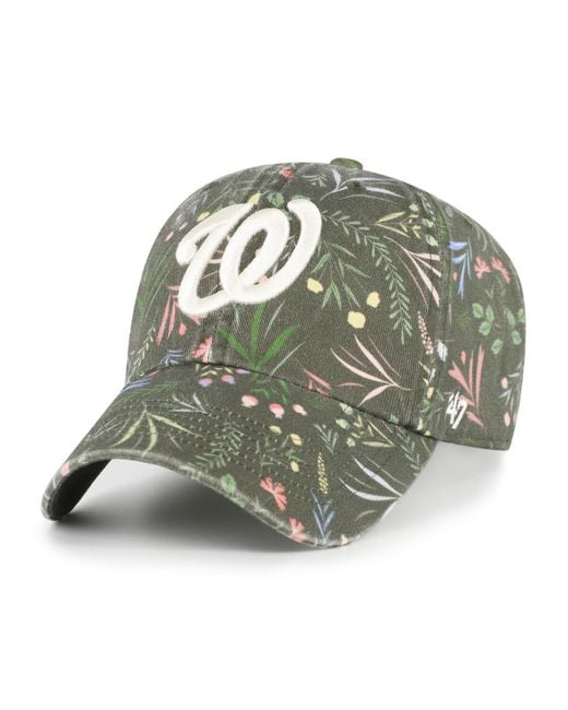 '47 Green Washington Nationals Moss Verbena Clean Up Adjustable Hat