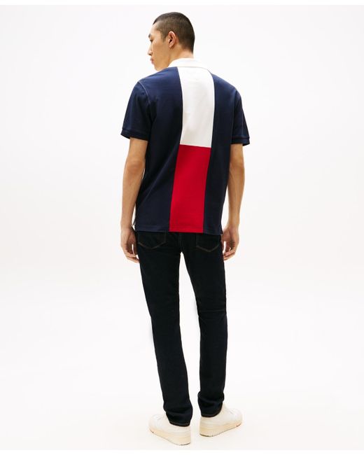 Tommy Hilfiger White Archive Colorblock Polo Shirt for men