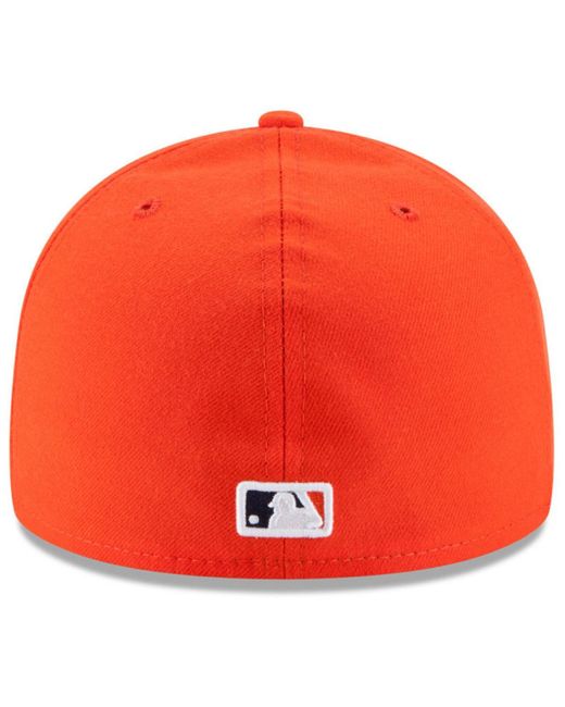 KTZ Red Houston Astros Authentic Collection 59fifty Fitted Cap for men