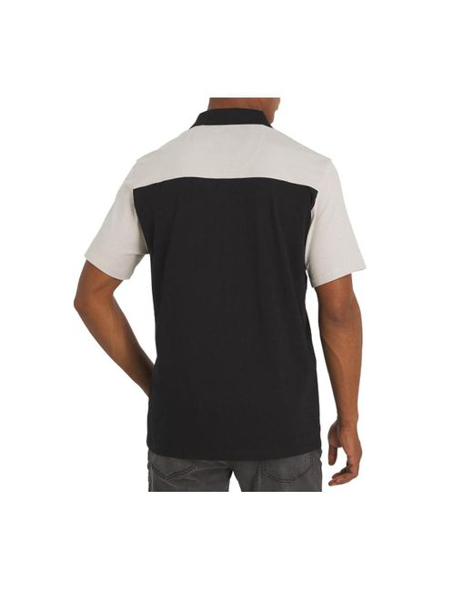 DKNY Gray Highwalk Cotton Zip Front Polo for men