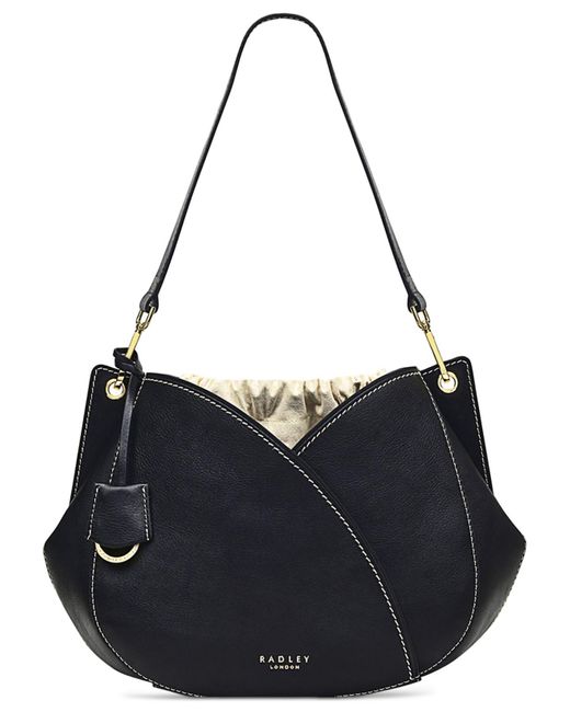 Radley Medium Drawstring Leather Shoulder Bag in Black Lyst