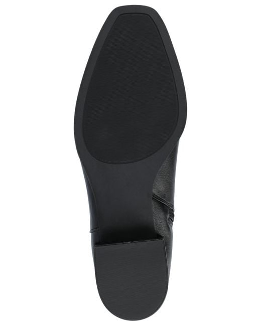 Journee Collection Black Devri Square Toe Boots