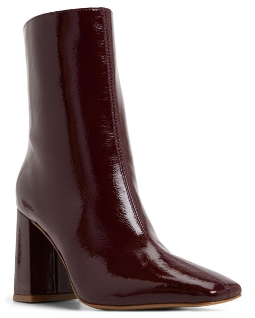 ALDO Purple Vellamo Square Toe Dress Booties