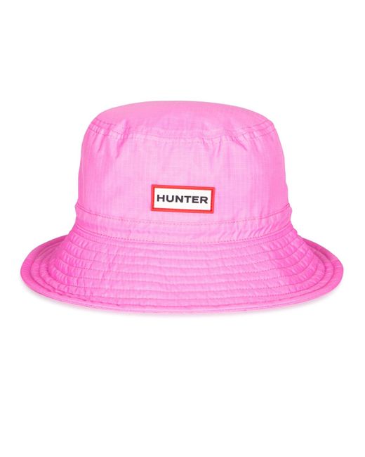 Hunter Pink Nylon Packable Bucket Hat