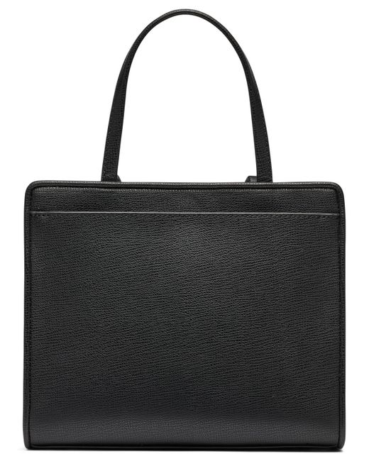 Karl Lagerfeld Black Maybelle Leather Small Satchel Bag