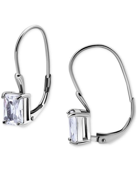 Giani Bernini Metallic Cubic Zirconia Leverback Earrings