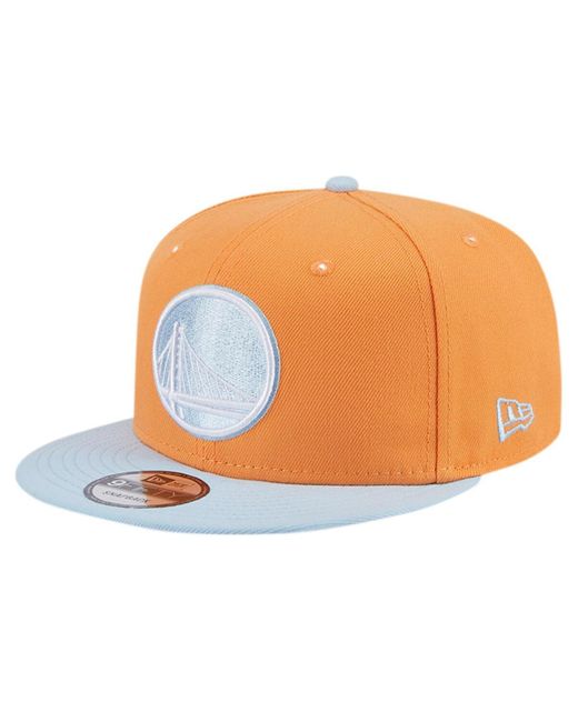 KTZ Orange/light Blue Golden State Warriors 2-tone Color Pack 9fifty Snapback Hat for men
