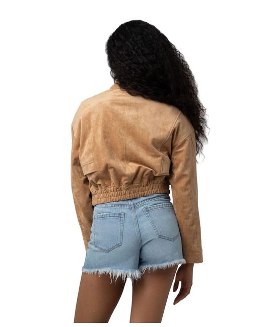 Blank NYC Blue Collared Neck Jacket