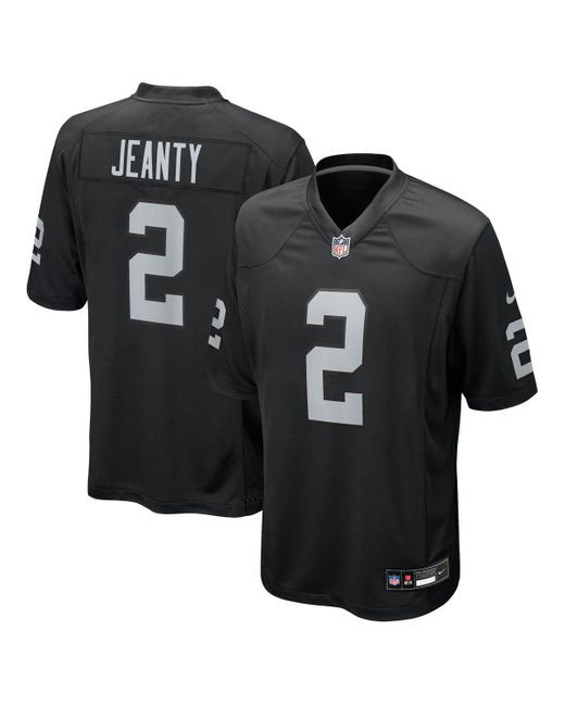Nike Black Ashton Jeanty Las Vegas Raiders 2025 Nfl Draft First Round Pick Game Jersey for men