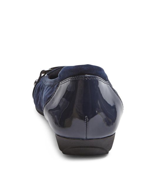 Anne Klein Blue Umeko Snip Toe Ballet Flats