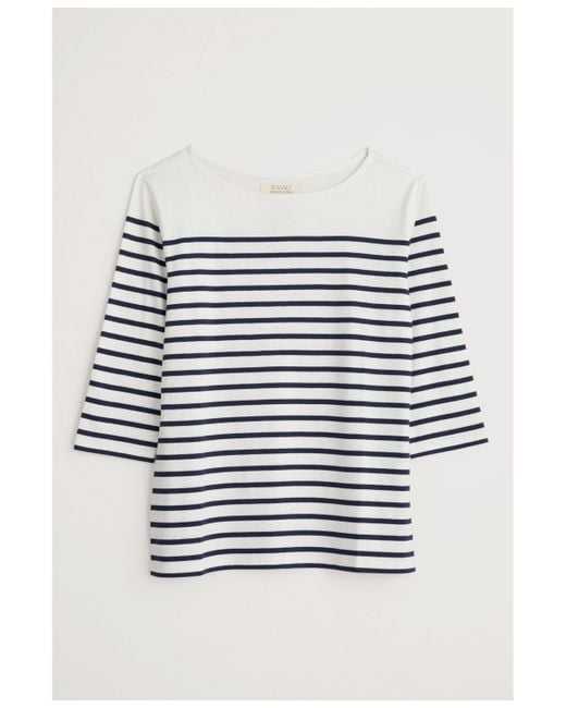 Seasalt Cornwall Gray Sailor Top