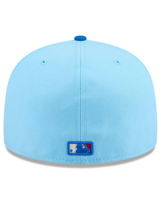 KTZ Light Blue/blue New York Yankees 2025 Fourth Of July 59fifty Fitted Hat for men
