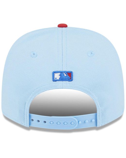 KTZ Light Blue/red San Diego Padres 2025 Fourth Of July Low Profile 59fifty Fitted Hat for men