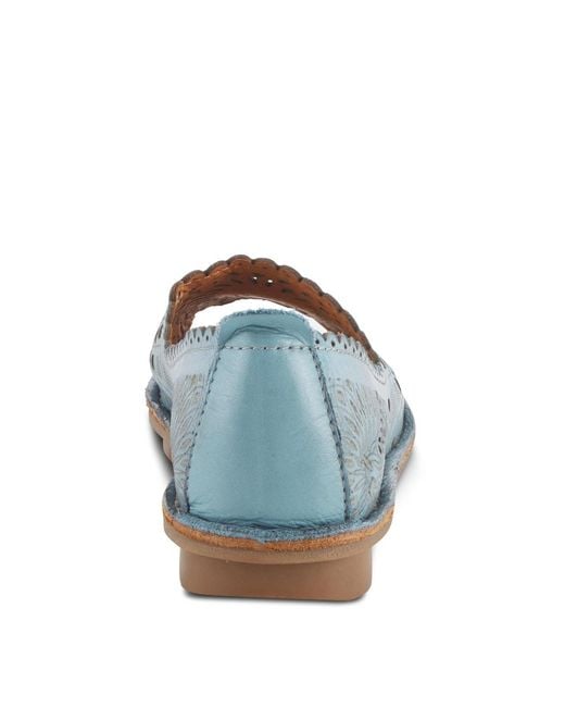 Spring Step Blue Brandal Slip-on Shoe