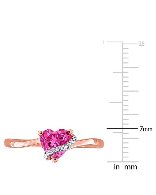 Macy's Pink Gemstone Heart Ring